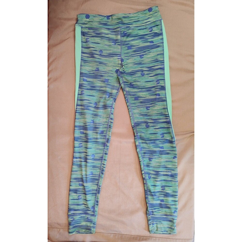 Girls Champion Leggings XL 14-16 Blue Green